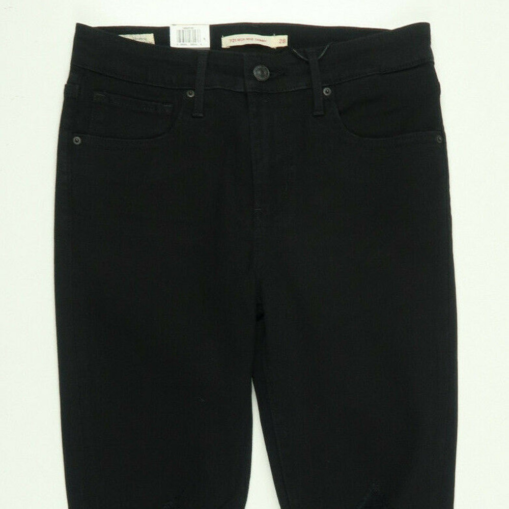Levis Premium 721 High Rise Skinny Destroyed Jeans - Picture 3 of 7